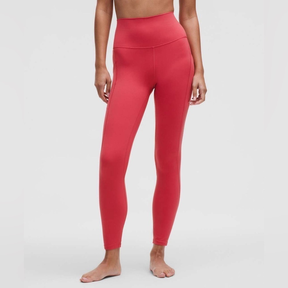 NWT 01/25 Lululemon Align High-Rise Pant with Pockets 25" **Desert Red